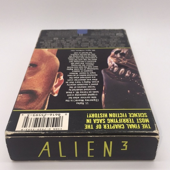 Alien 3 VHS Video Sigourney Weaver Science Fiction - Picture 5 of 9